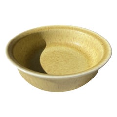 Gunnar Nylund for Rörstrand Dusty Yellow Ceramic Bowl, 1960s