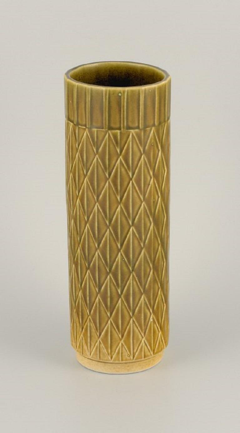 Gunnar Nylund per Rörstrand, vaso cilindrico in ceramica 
