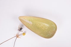 Gunnar Nylund for Rörstrand Green Leaf Shaped Ceramic Tray Scandinavian, 1950s