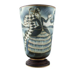 Gunnar Nylund for Rörstrand, Handcrafted Art Deco Flambé Vase