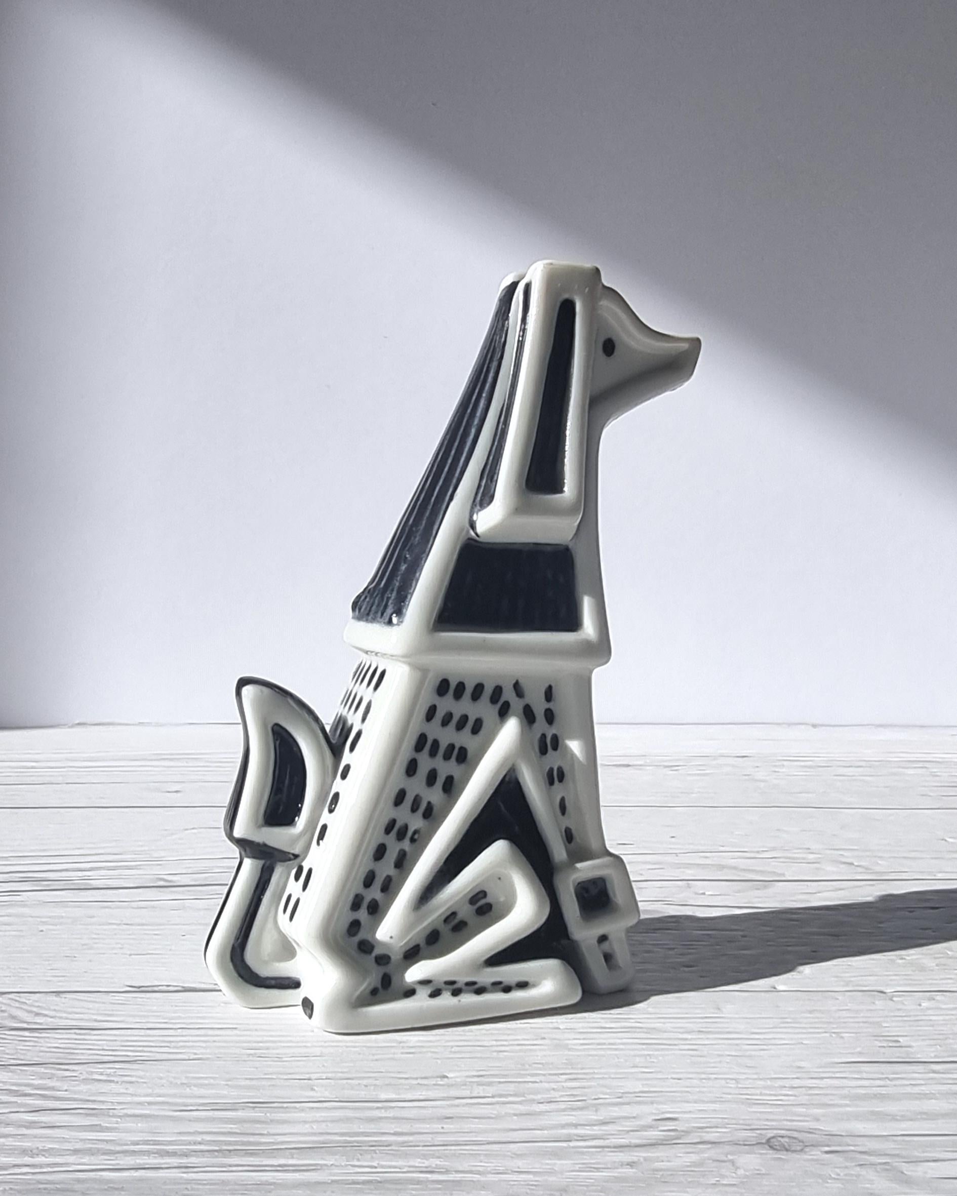 Gunnar Nylund for Rorstrand, 'Hund' 'Hound', Sculpted Modernist Figure 1