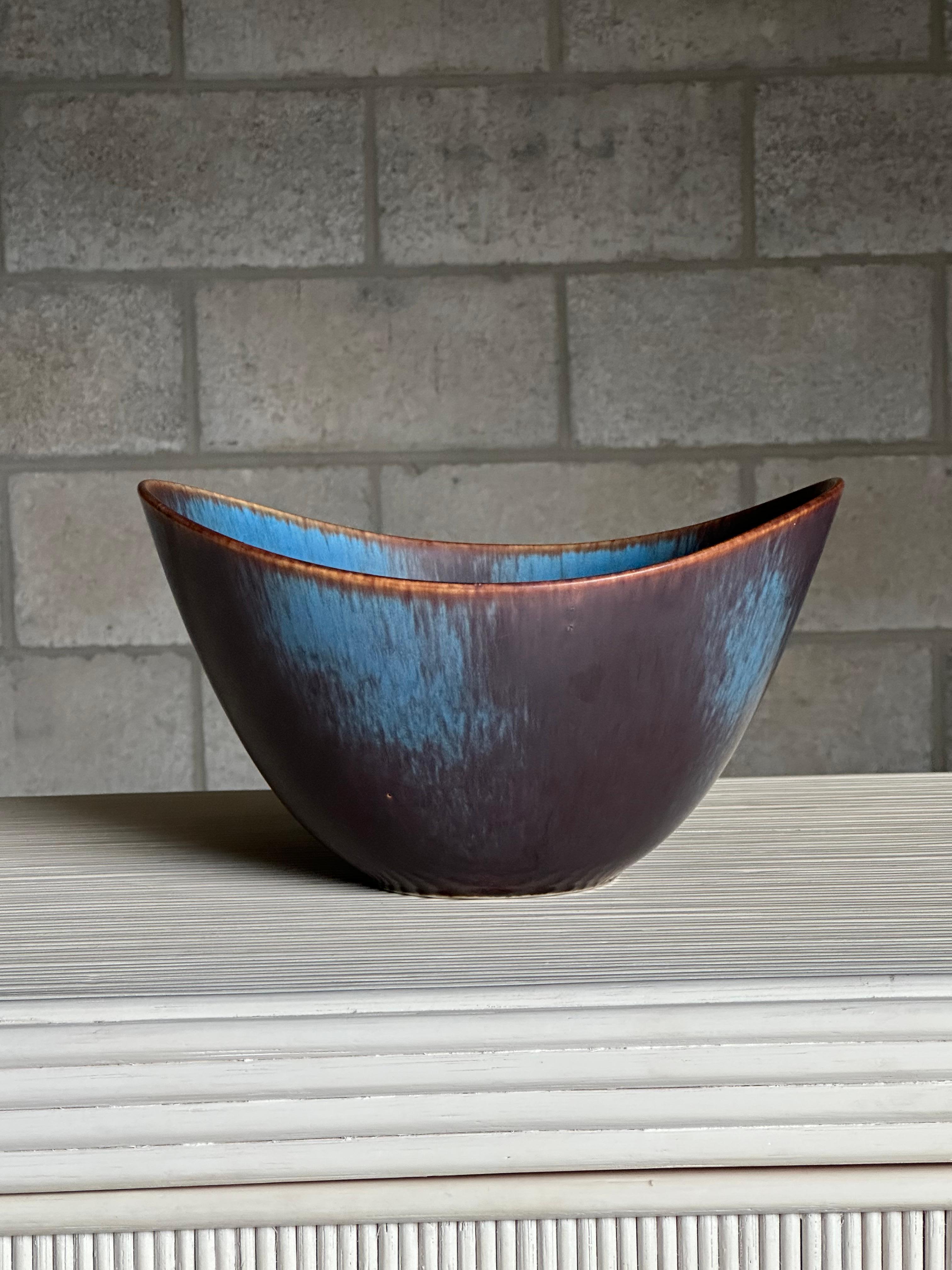 Swedish Gunnar Nylund for Rörstrand Large AXK Stoneware Bowl For Sale