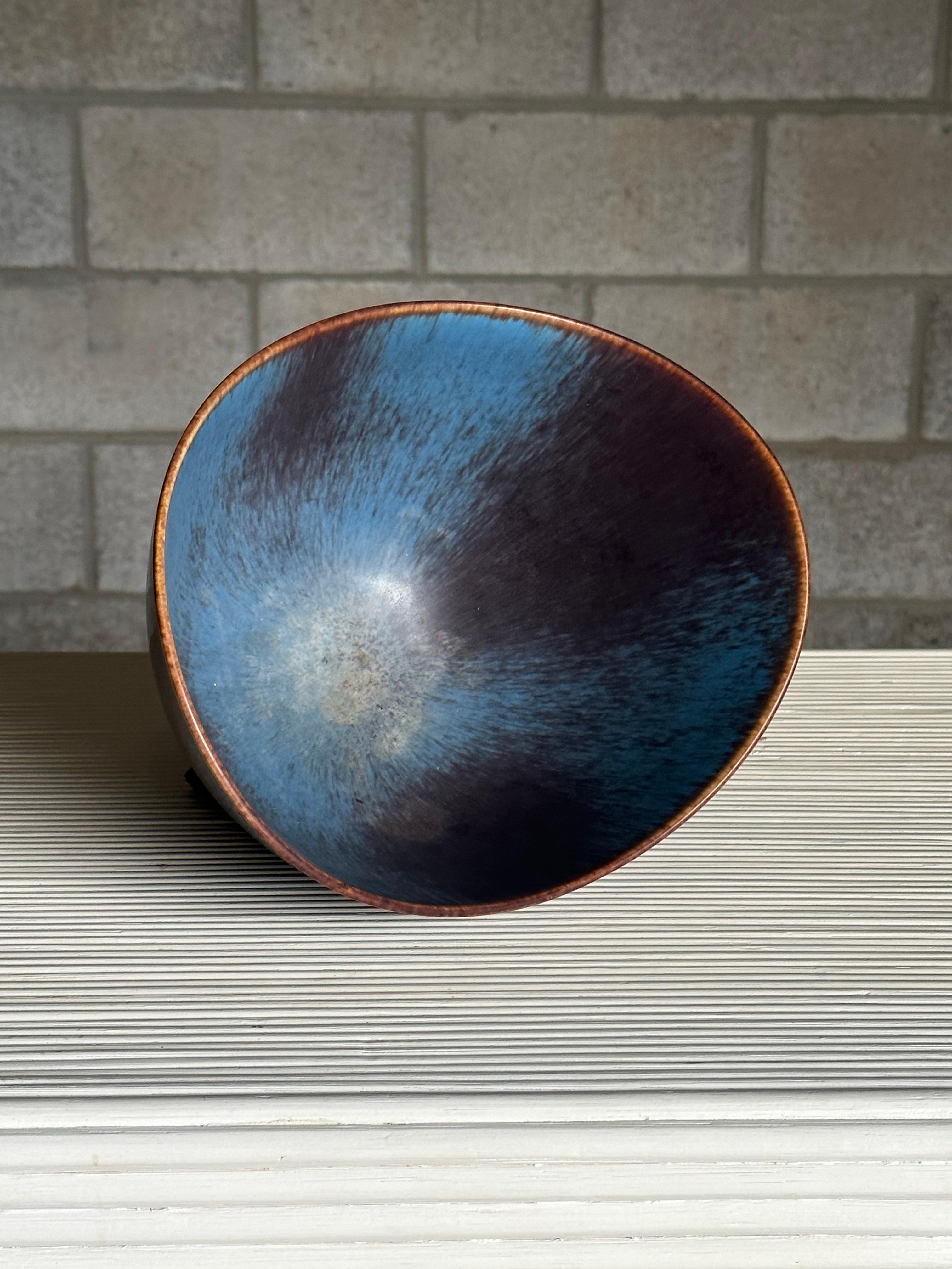 Mid-20th Century Gunnar Nylund for Rörstrand Large AXK Stoneware Bowl For Sale