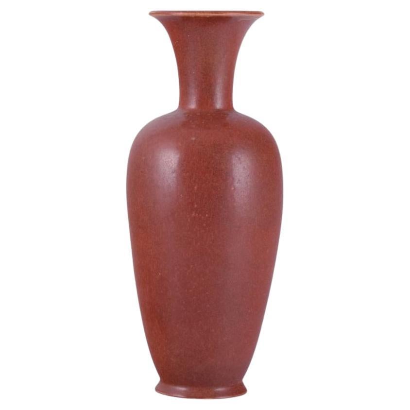 Gunnar Nylund for Rörstrand. Large ceramic vase in a classic form. For Sale