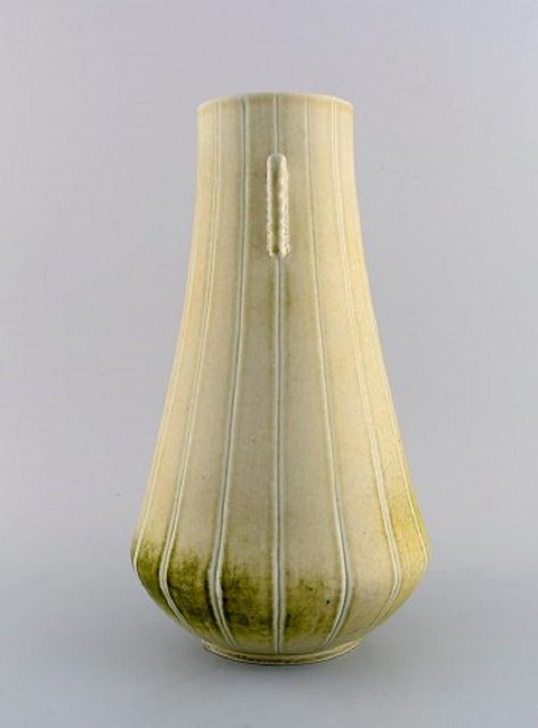 Gunnar Nylund for Rörstrand, Large Rare Unique Air Force Vase, Mid-20th C. In Excellent Condition For Sale In Copenhagen, DK