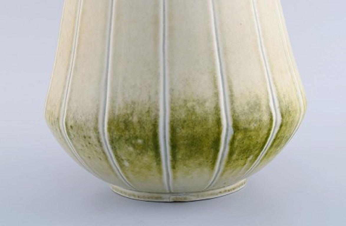 20th Century Gunnar Nylund for Rörstrand, Large Rare Unique Air Force Vase, Mid-20th C. For Sale