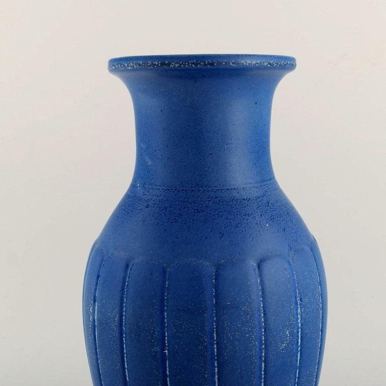 Mid-20th Century Gunnar Nylund for Rörstrand, Large Vase in Glazed Ceramics, 1950's For Sale