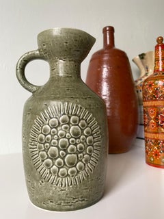 Gunnar Nylund for Rörstrand Olive Green Zenit Vase, 1960s