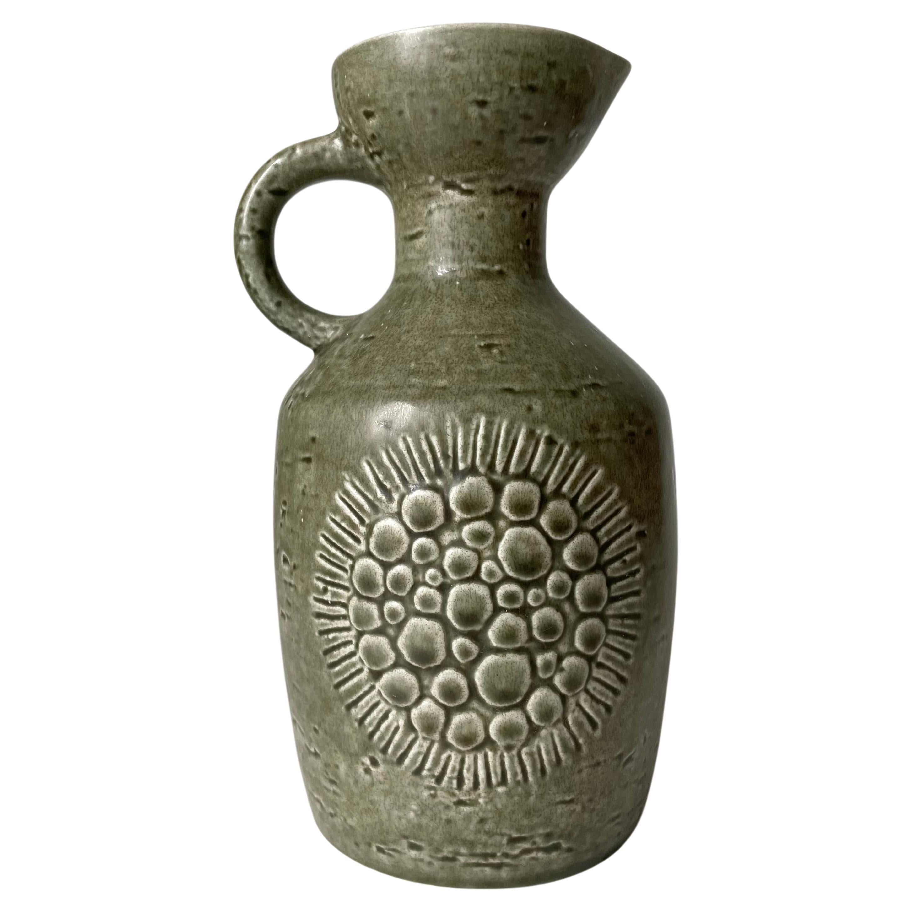 Gunnar Nylund for Rörstrand Olive Green Zenit Vase, 1960s For Sale