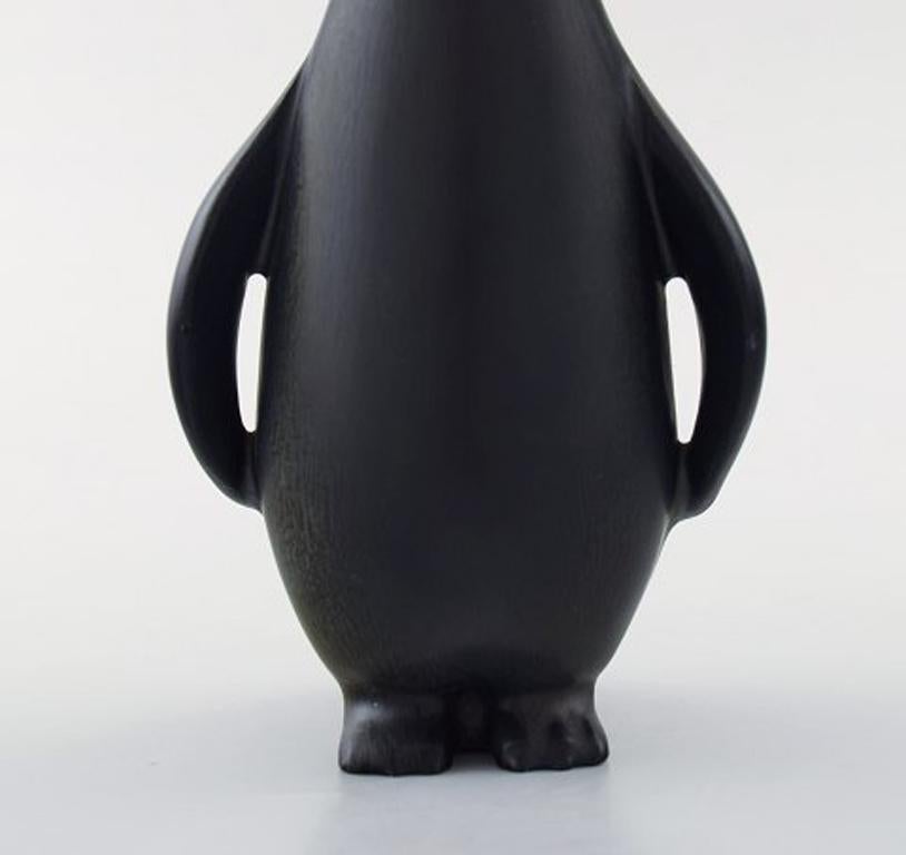 20th Century Gunnar Nylund for Rörstrand / Rorstrand, Sweden, Stoneware Figure of Penguin