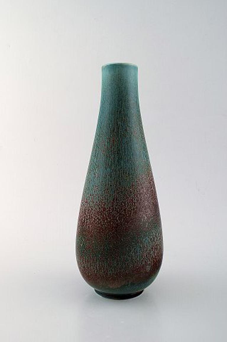 Scandinavian Modern Gunnar Nylund for Rörstrand / Rørstrand, Large Stoneware Vase, 1950s For Sale