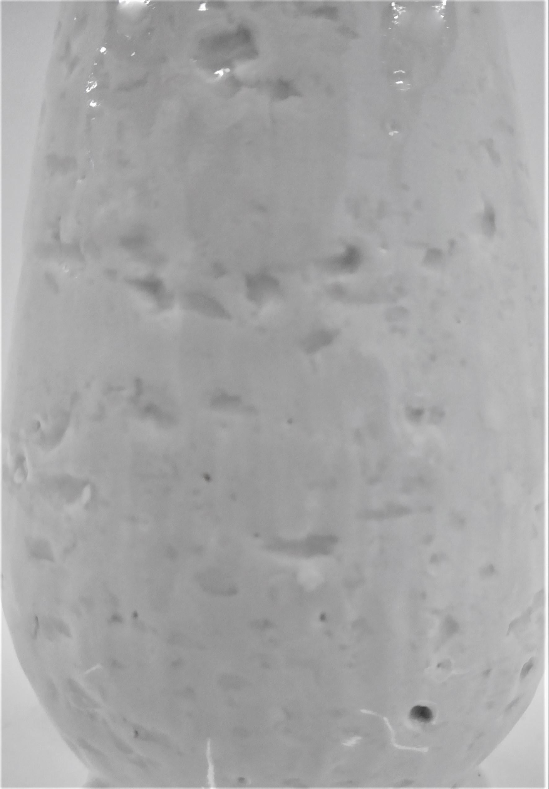 Mid-20th Century Gunnar Nylund for Rörstrand Scandinavian Modern White Chamotte Vase, Sweden 1940 For Sale