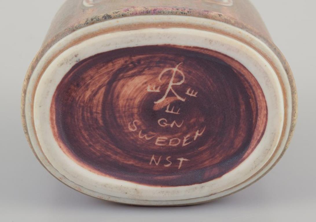 Ceramic Gunnar Nylund for Rörstrand. Small ceramic bowl. Glaze in earthy tones For Sale