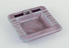 Vintage Gunnar Nylund for Rörstrand. Square ceramic cigar ashtray. Approx. 1960's
