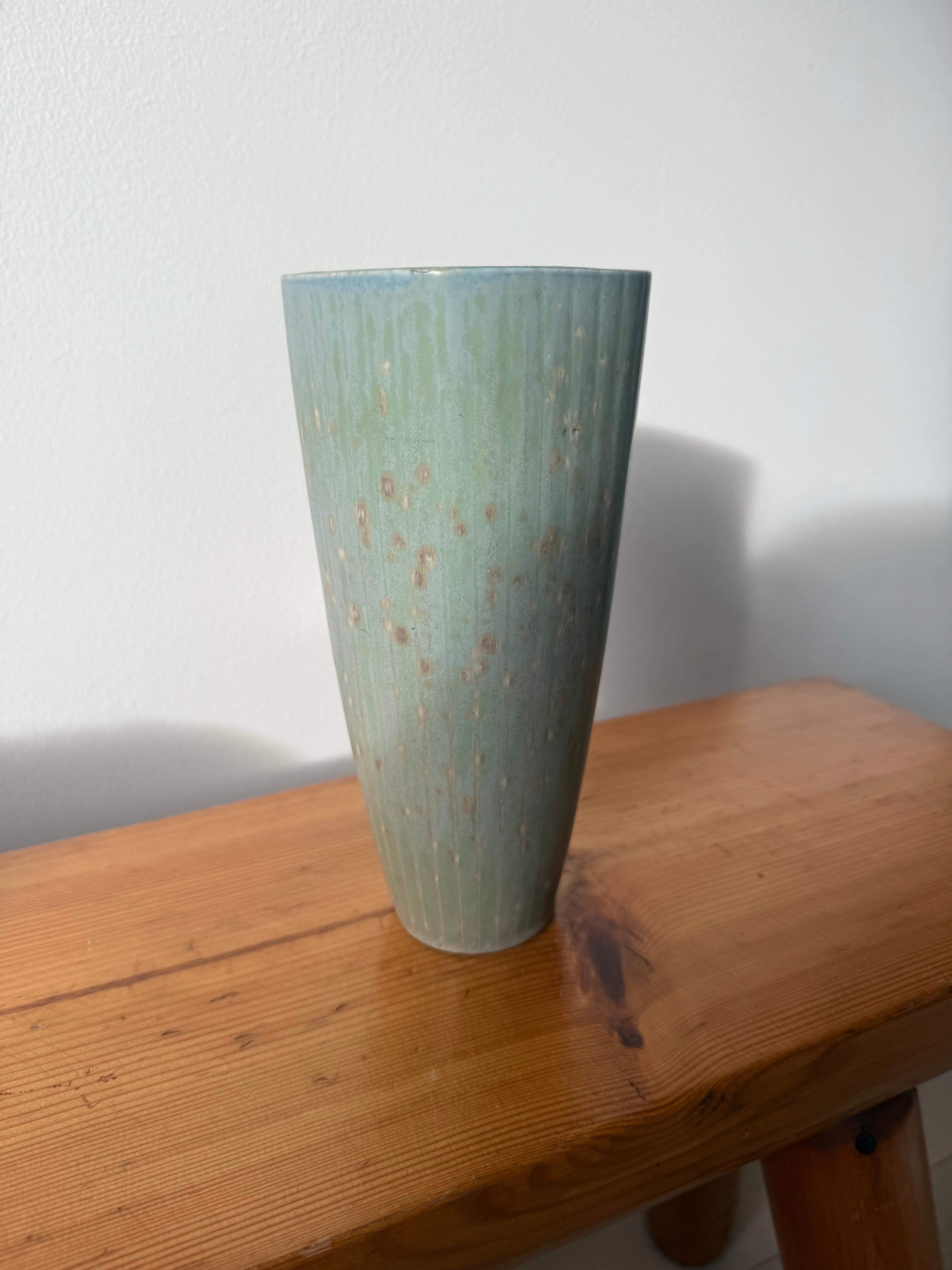Mid-Century Modern Gunnar Nylund pour Rörstrand - Vase en grès, Suède, années 1950 en vente