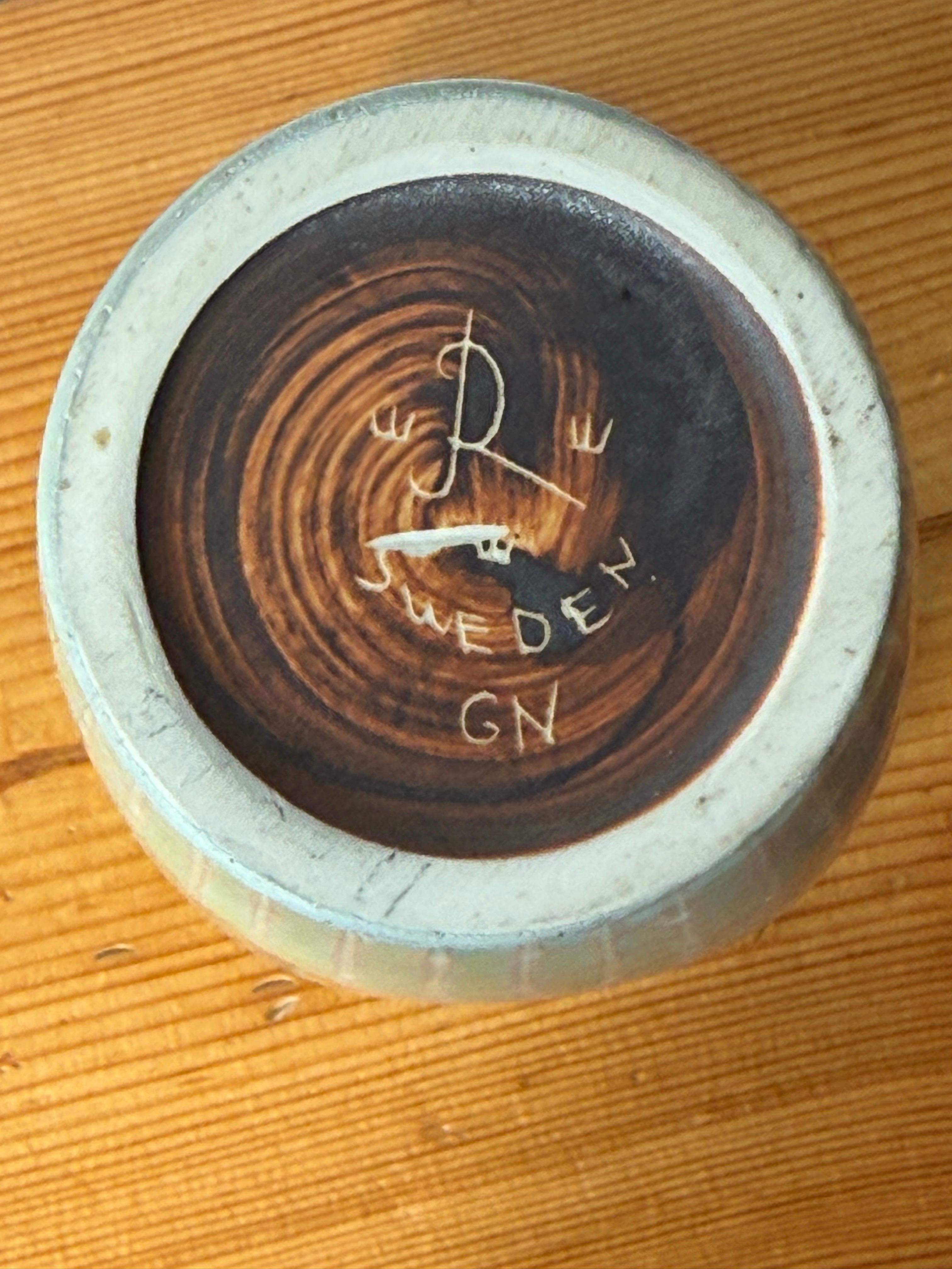 Gunnar Nylund pour Rörstrand - Vase en grès, Suède, années 1950 Bon état - En vente à Bergen, NO