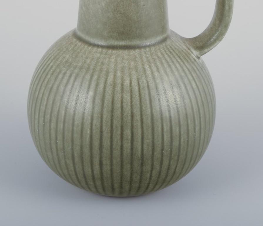 Ceramic Gunnar Nylund for Rörstrand, Sweden. Pair of Ritzi ceramic pitchers. 1960s For Sale
