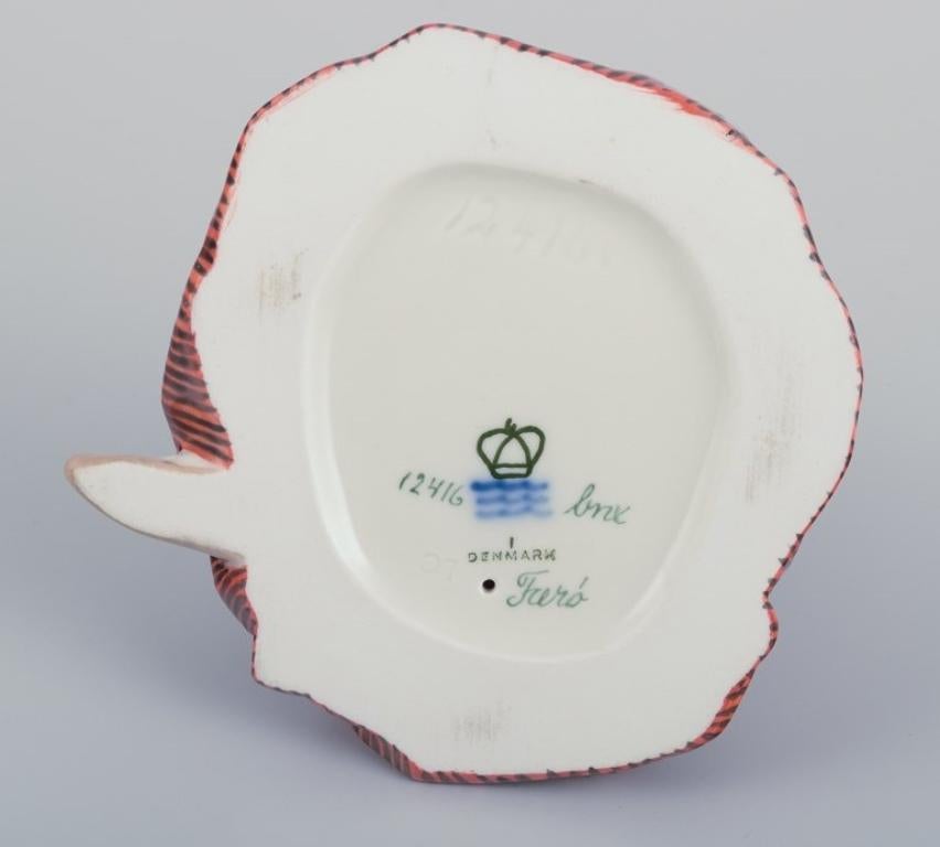Ceramica Gunnar Nylund per Rörstrand, Svezia. Vaso in ceramica in due parti in argilla chamotte in vendita