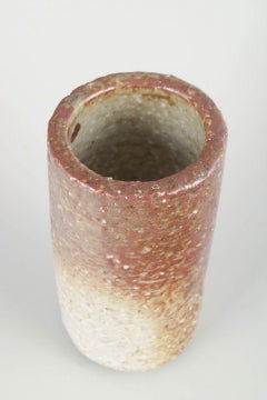 Gunnar Nylund for Rörstrand. Tall cylindrical stoneware vase, 1960s