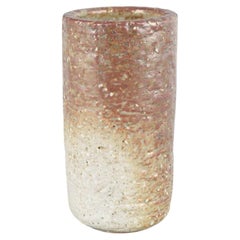 Gunnar Nylund for Rörstrand. Tall cylindrical stoneware vase, 1960s