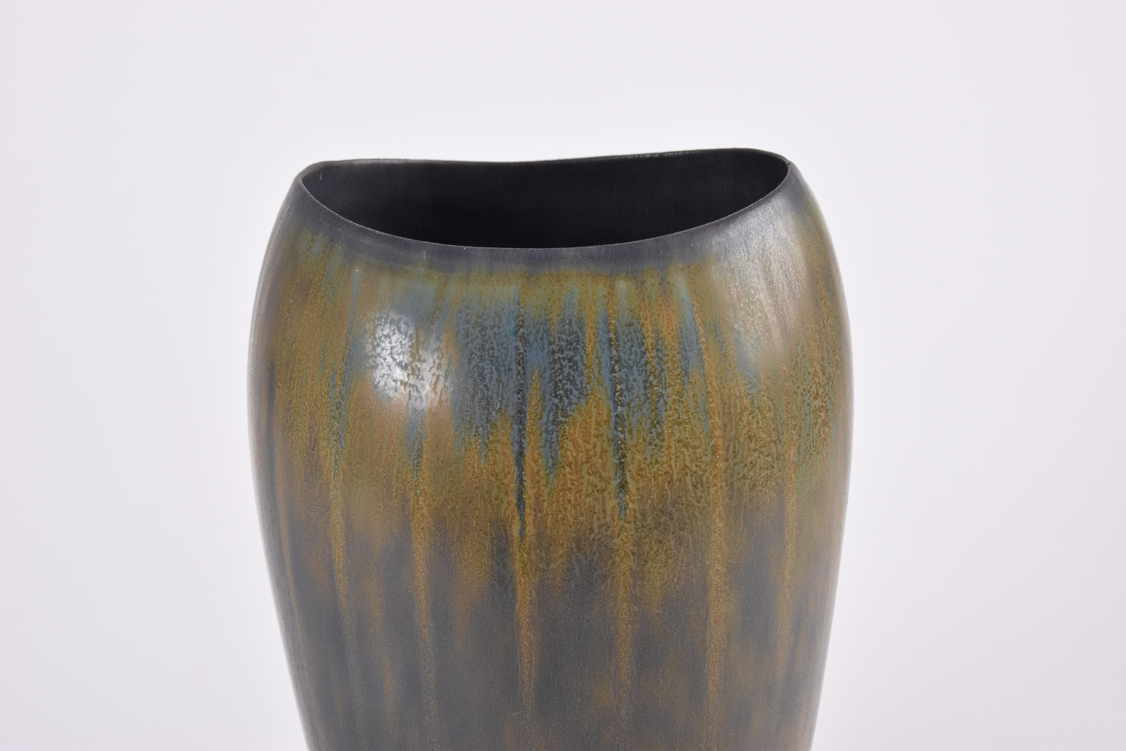 Gunnar Nylund for Rörstrand Vase AXZ, Midcentury Scandinavian Ceramic 1960s For Sale 2