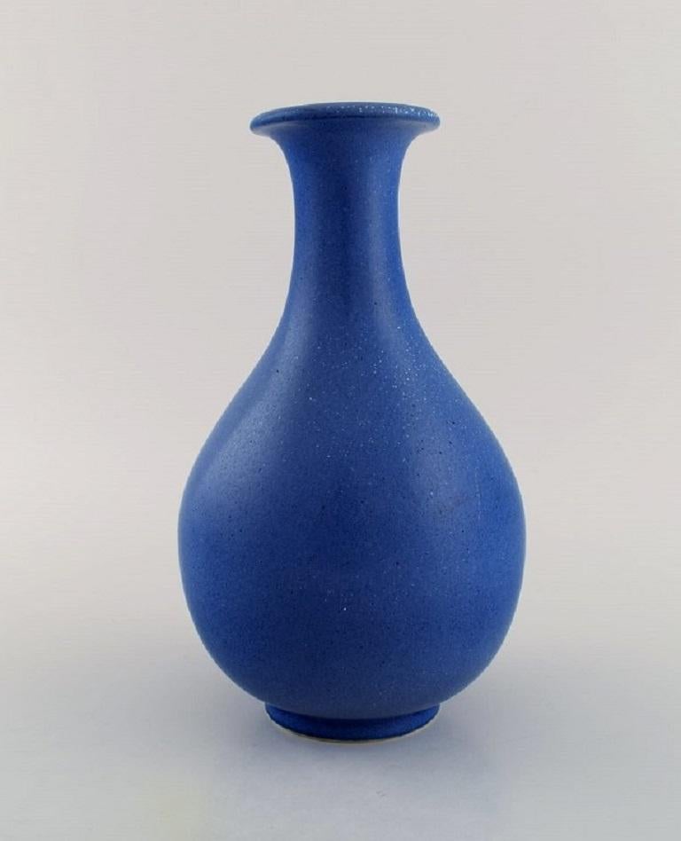 Scandinavian Modern Gunnar Nylund for Rörstrand, Vase in Glazed Ceramics, 1950s