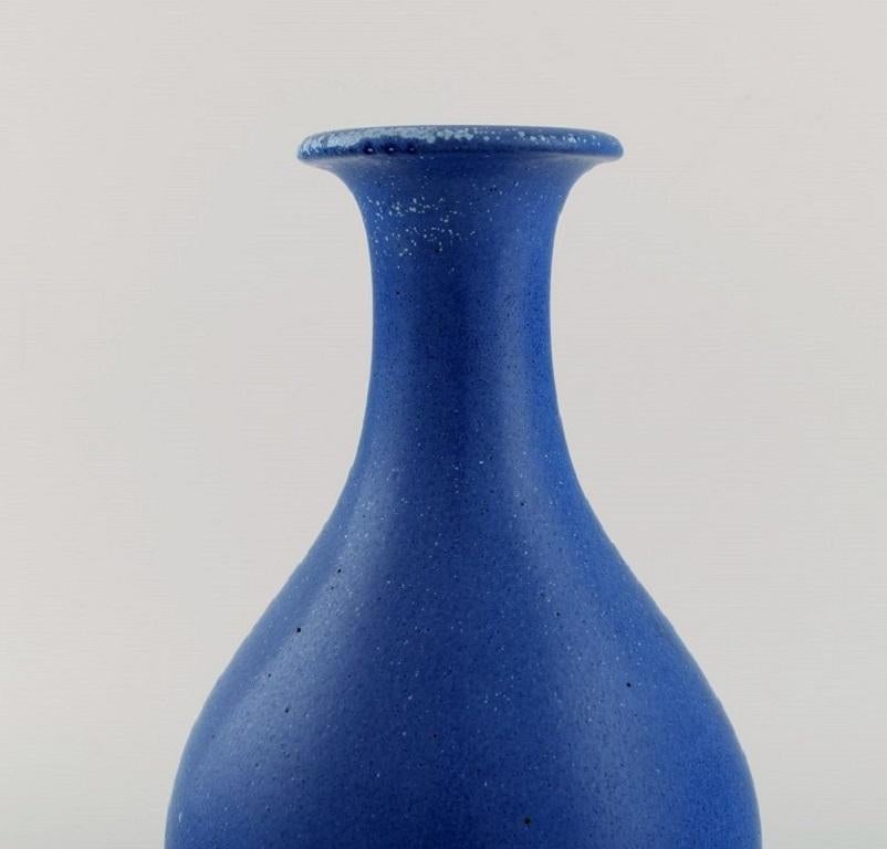 Hand-Painted Gunnar Nylund for Rörstrand, Vase in Glazed Ceramics, 1950s