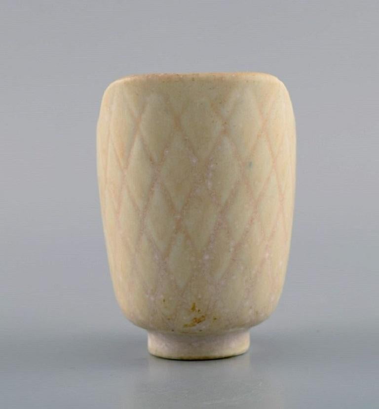 Swedish Gunnar Nylund for Rörstrand, Vase in Glazed Ceramics, Mid-20th C.