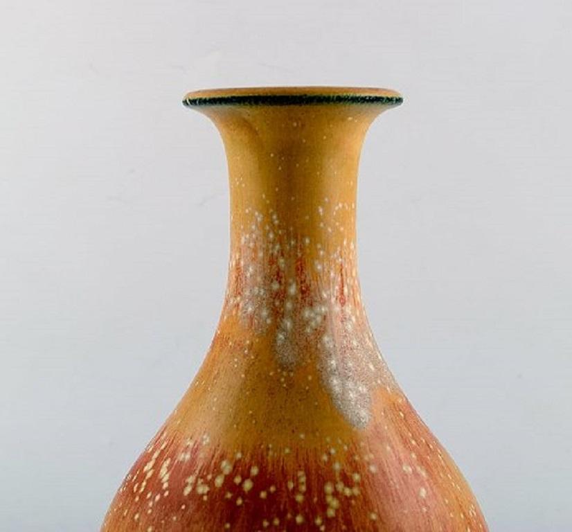 Scandinavian Modern Gunnar Nylund for Rörstrand, Vase in Glazed Stoneware, 1960s