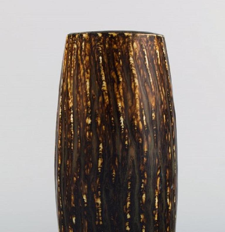 Swedish Gunnar Nylund for Rörstrand, Vase in Glazed Stoneware, 1960s For Sale
