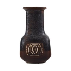 Gunnar Nylund for Rörstrand, Vase in Glazed Stoneware, Mid-20th C