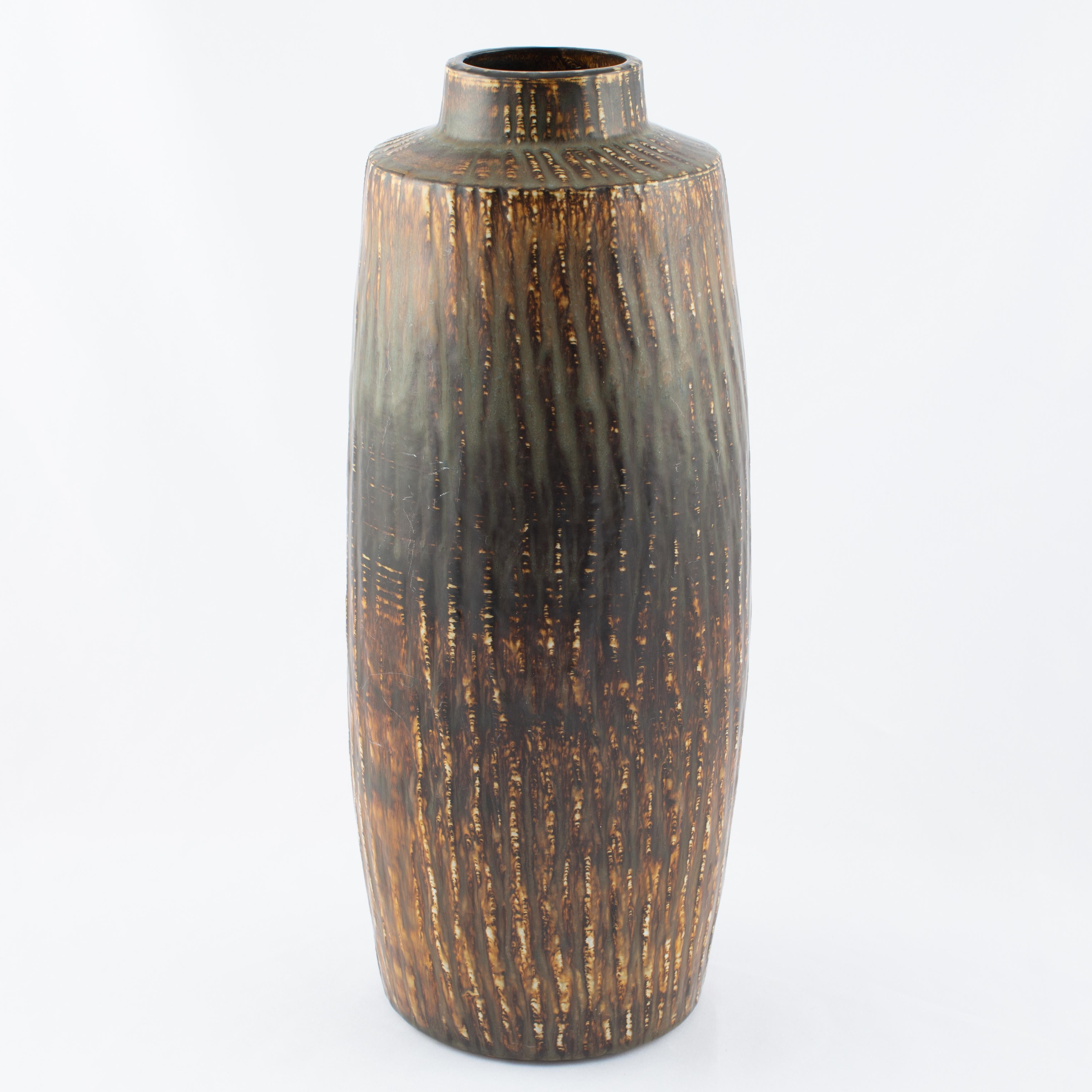 Gunnar Nylund for Rørstrand 'Rubus' Floor Vase, circa 1950s In Good Condition For Sale In Brooklyn, NY