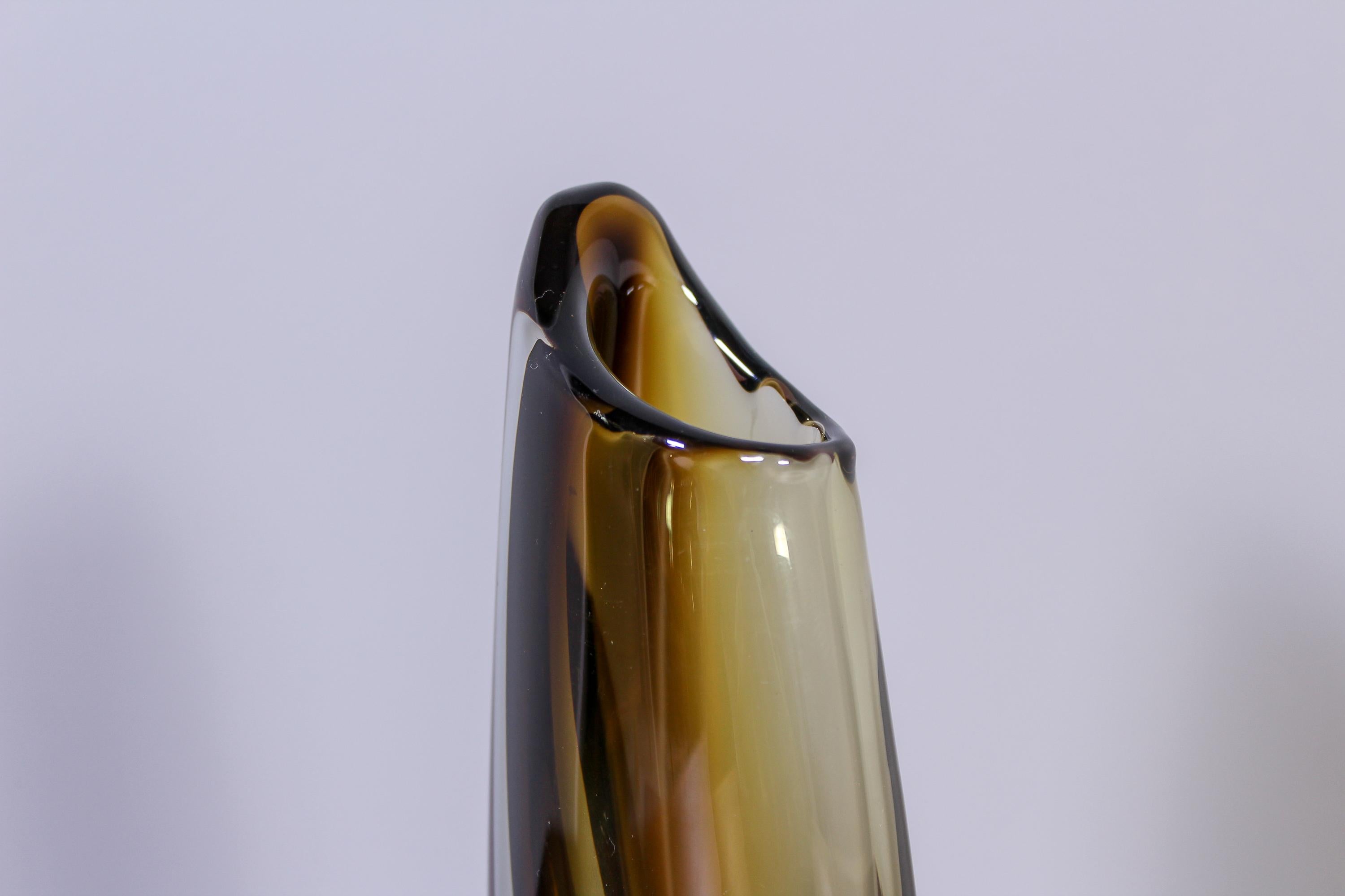 Swedish Gunnar Nylund Glass Vase by Strömbergshyttan, 1950s