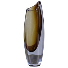 Gunnar Nylund Glass Vase by Strömbergshyttan, 1950s