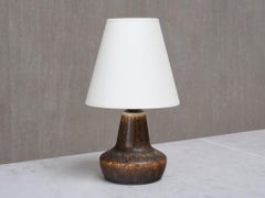 Gunnar Nylund Glazed Ceramic Table Lamp, Model 669, Rörstrand, Sweden, 1960s