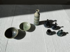 Gunnar Nylund, Hardo, Höga, Juego de siete cerámicas en miniatura Suecia