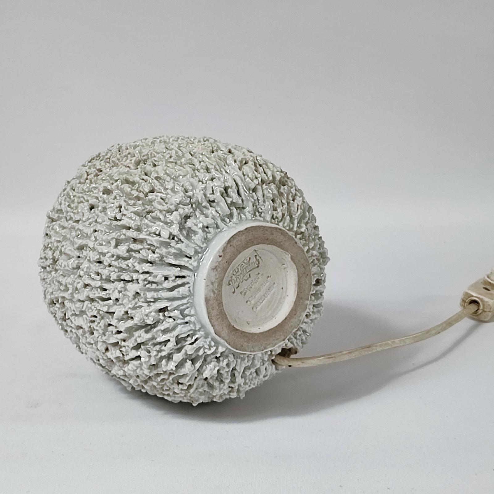 Gunnar Nylund, Erizo Gran Lámpara de Sobremesa de Cerámica Chamotte, Rörstrand, años 50 en Bueno estado para la venta en Bochum, NRW