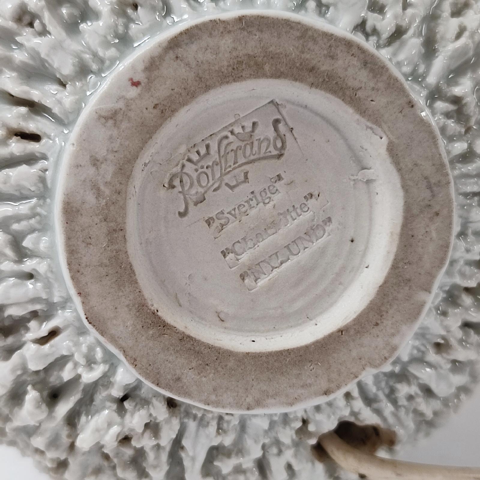 Gunnar Nylund, Erizo Gran Lámpara de Sobremesa de Cerámica Chamotte, Rörstrand, años 50 mediados del siglo XX en venta