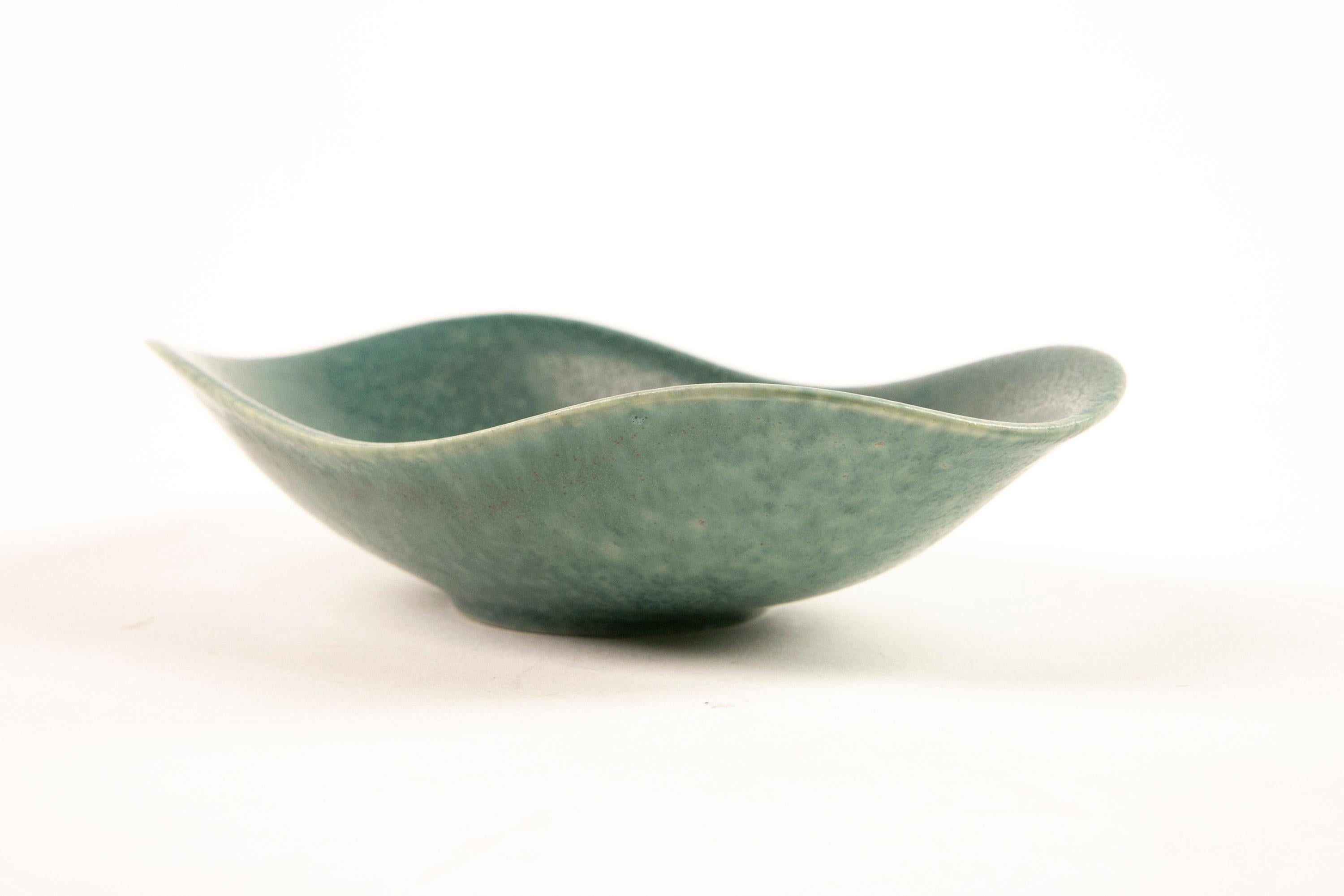 Scandinavian Modern Gunnar Nylund Jade Green Glazed 