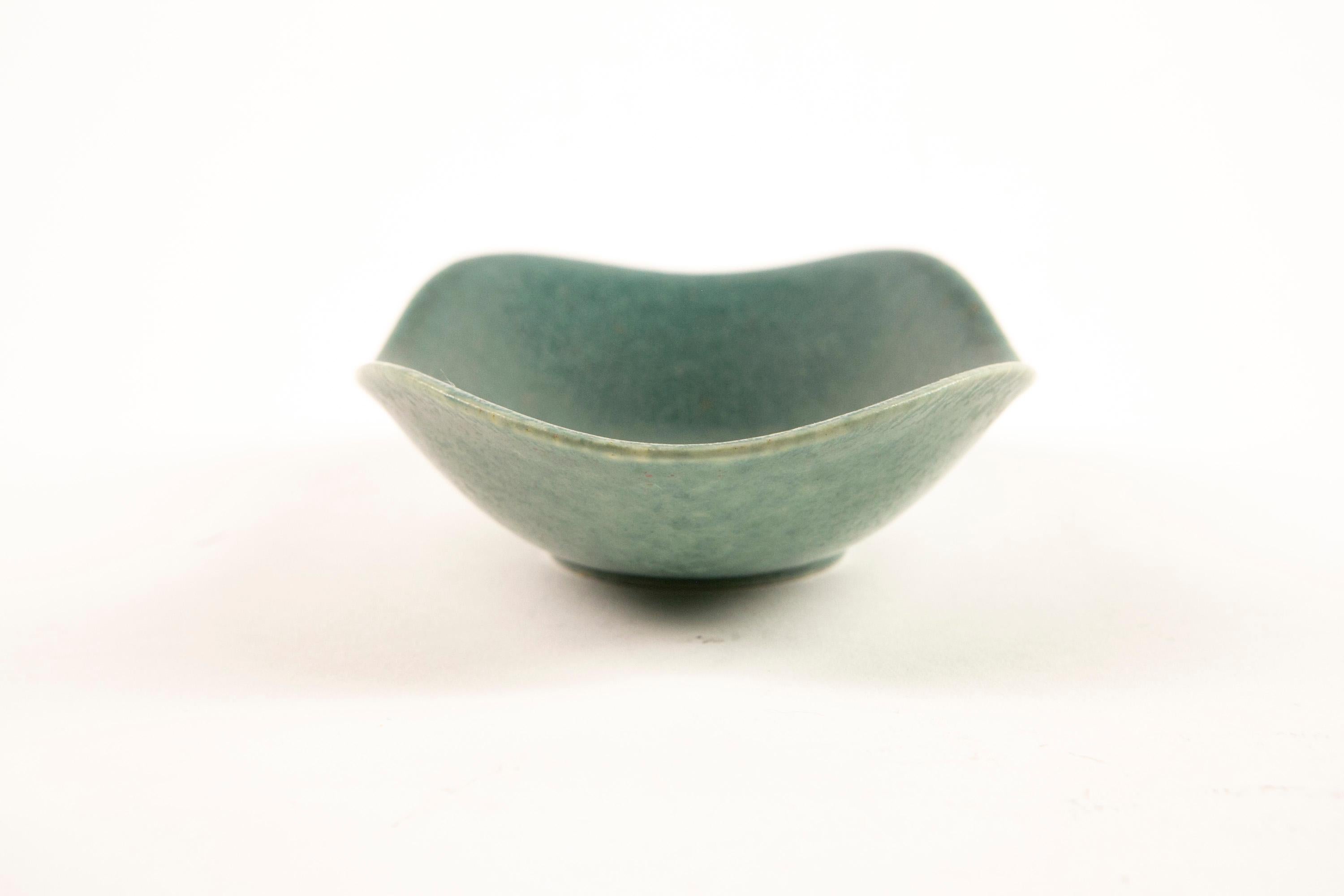 Ceramic Gunnar Nylund Jade Green Glazed 