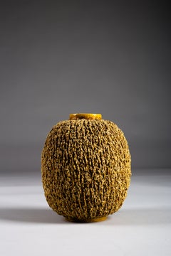 Gunnar Nylund, large 1940's Chamotte vase, Rörstrand