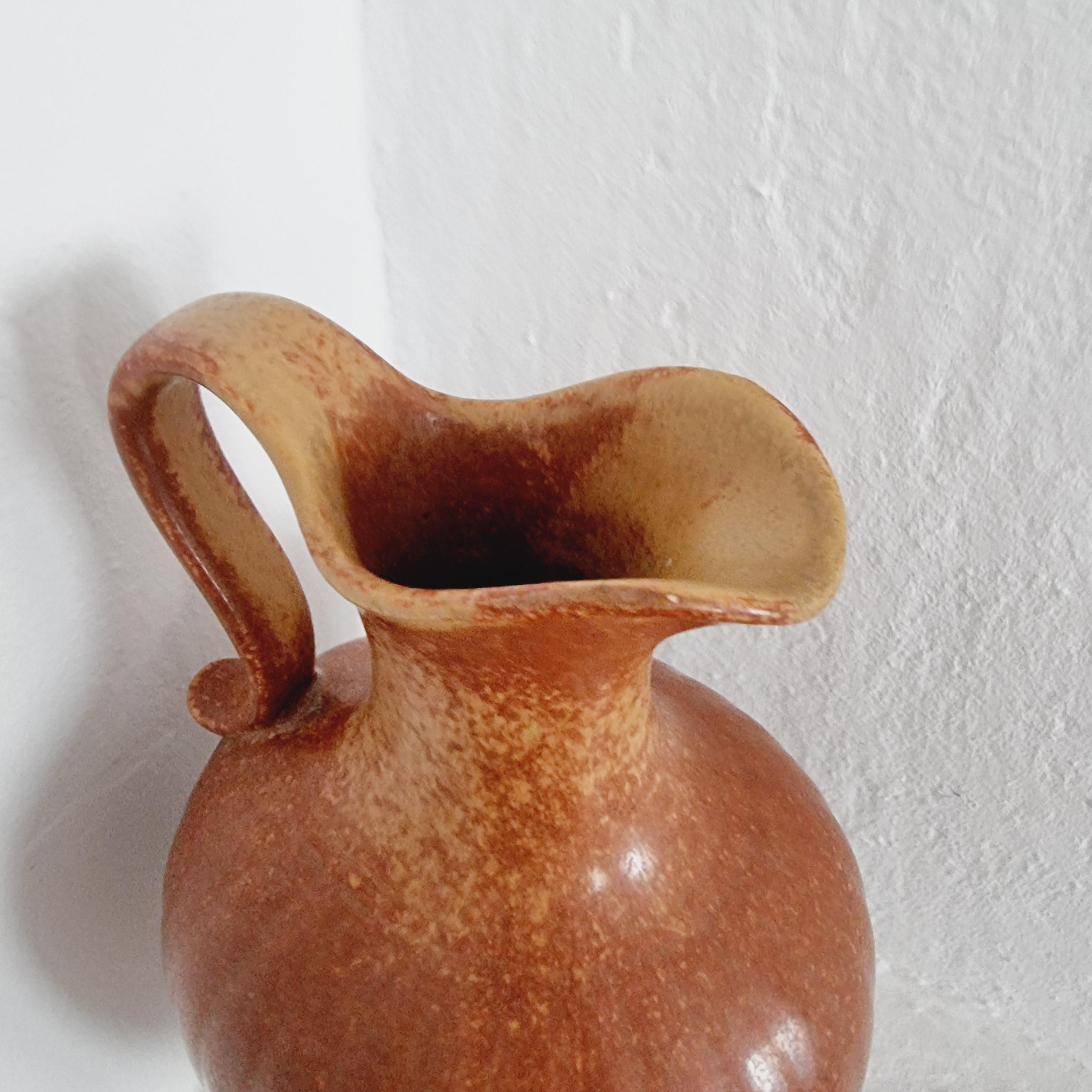 Gunnar Nylund, Große dekorative Keramikvase / Karaffe, Skandinavische Moderne (Schwedisch) im Angebot
