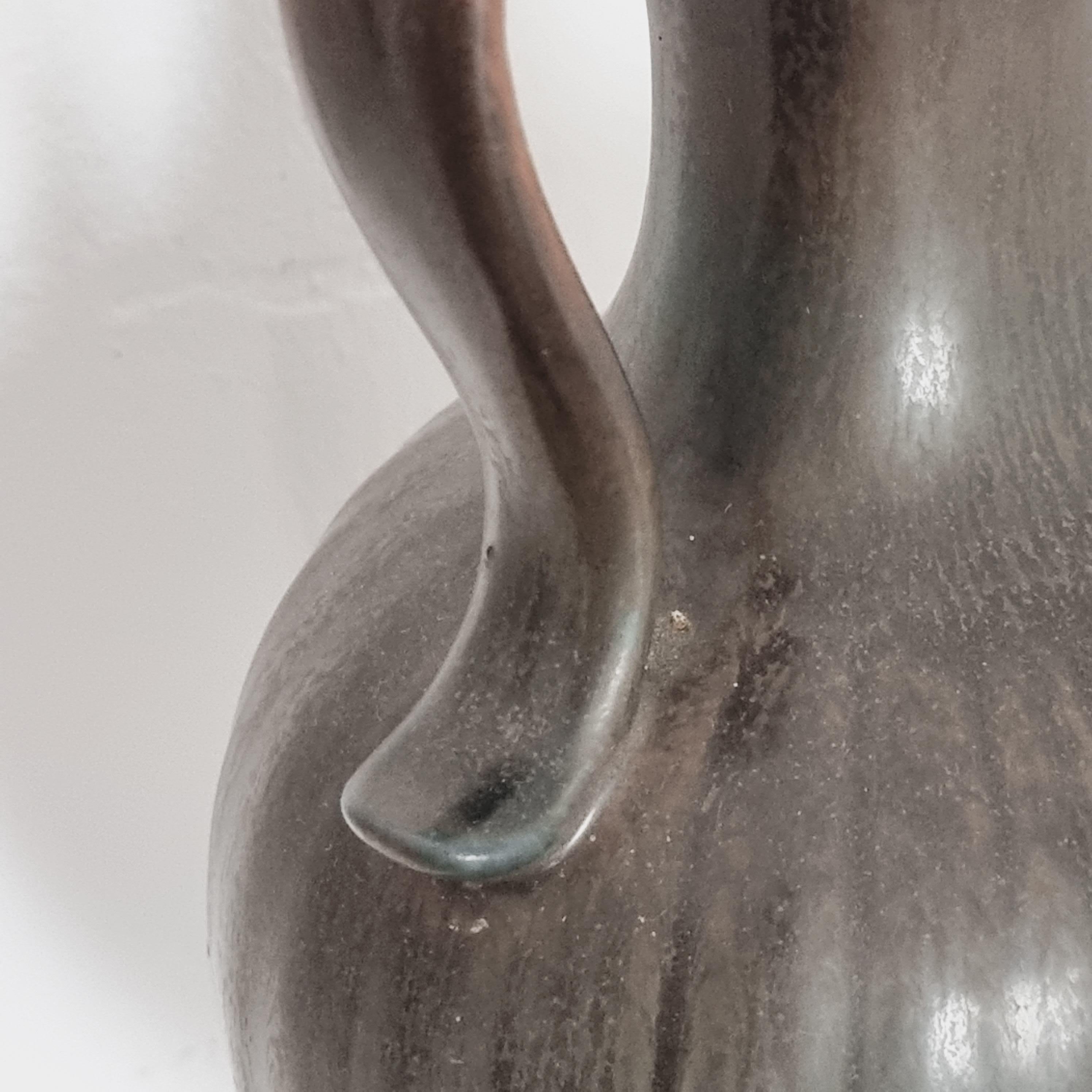 Gunnar Nylund, Large Decorative Ceramic Vase / Carafe, Scandinavian Modern In Good Condition In Stockholm, SE