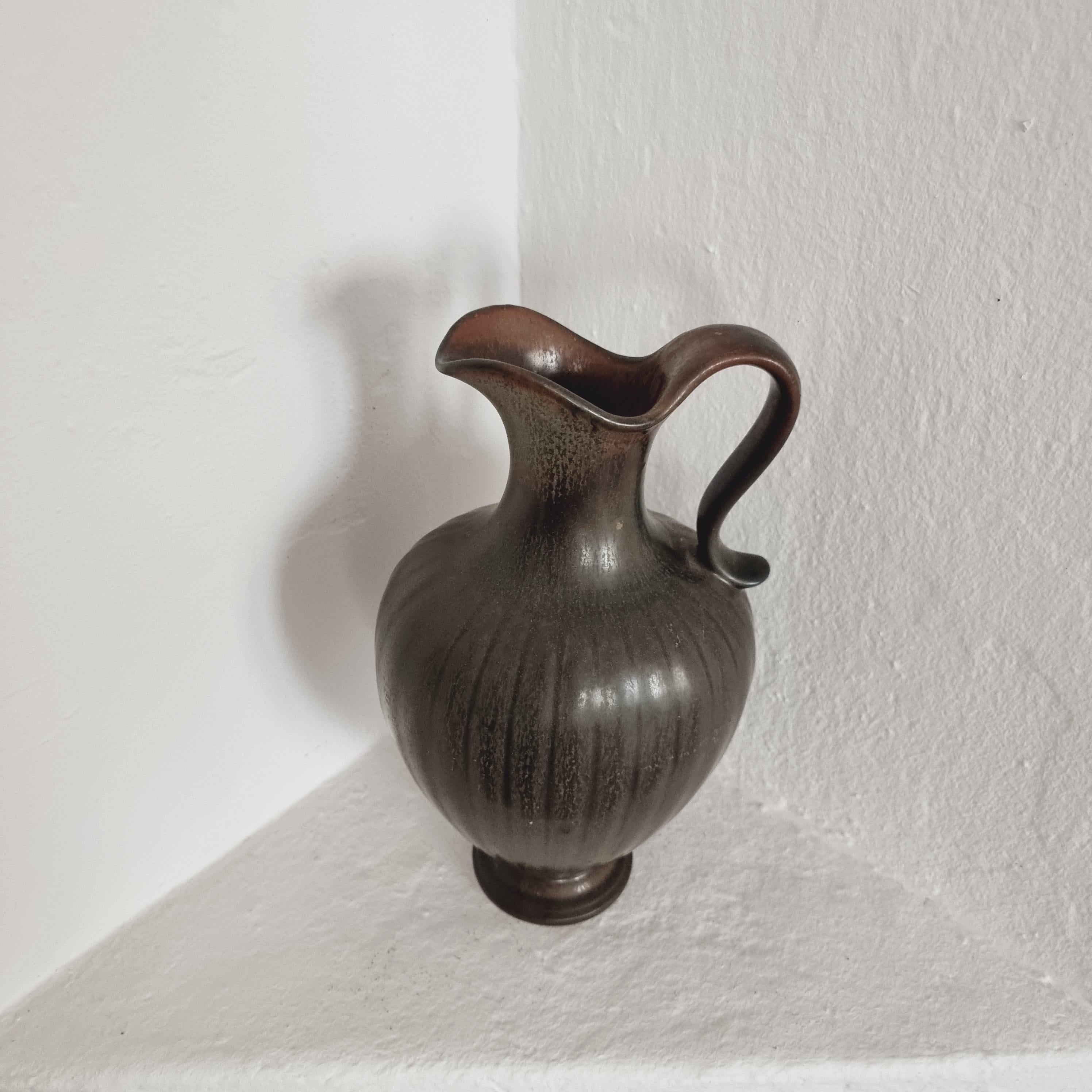 20th Century Gunnar Nylund, Large Decorative Ceramic Vase / Carafe, Scandinavian Modern