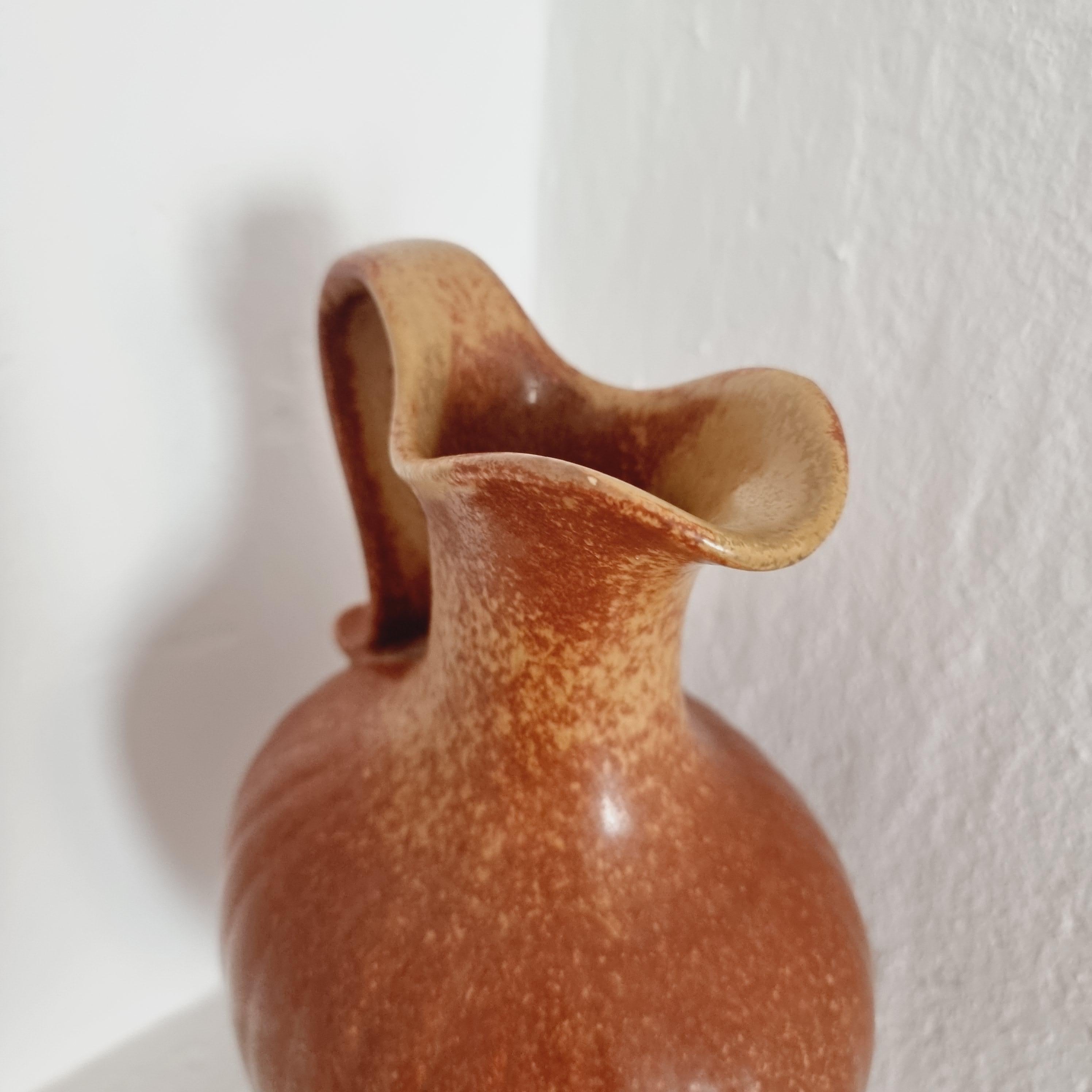 Gunnar Nylund, Große dekorative Keramikvase / Karaffe, Skandinavische Moderne im Angebot 1