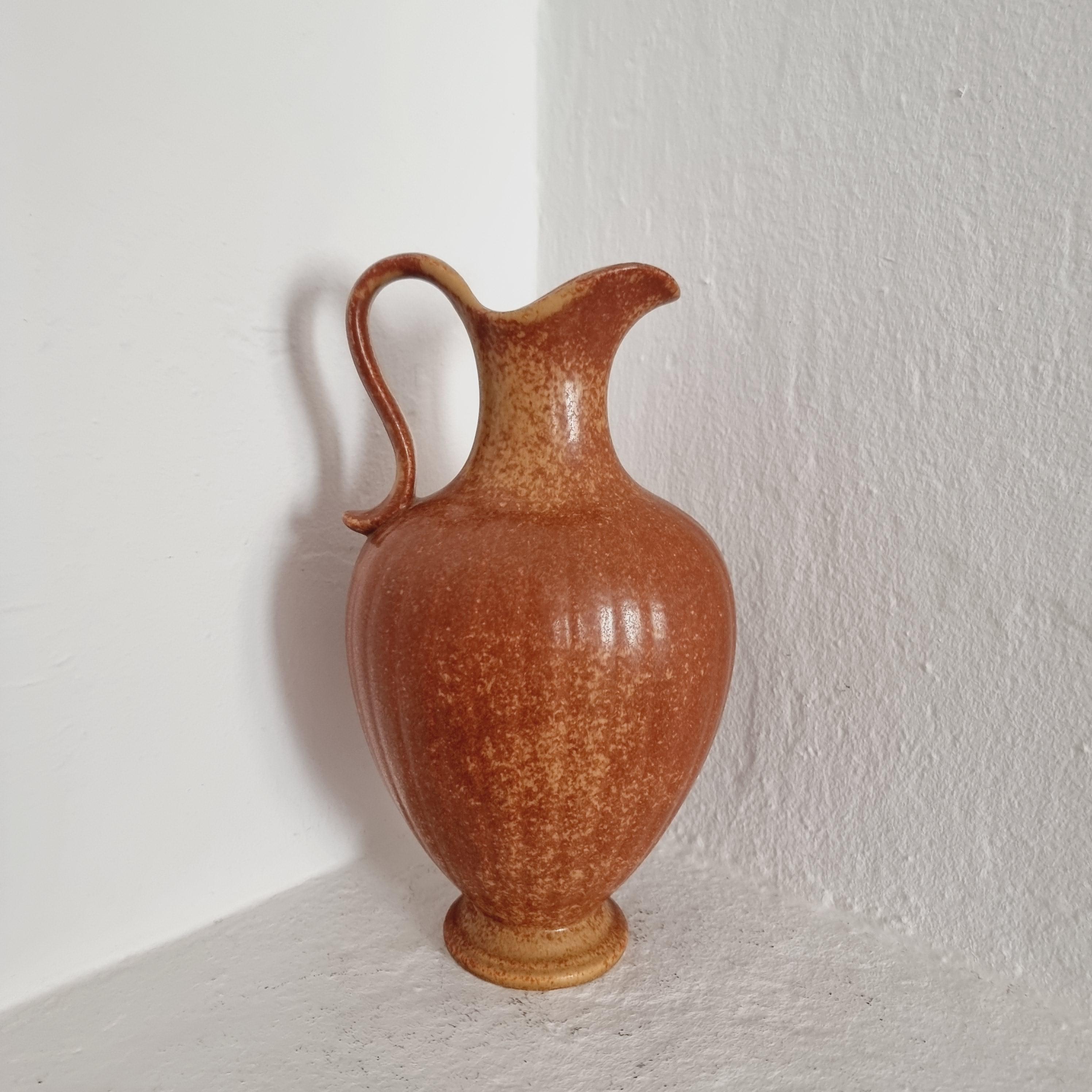Gunnar Nylund, Large Decorative Ceramic Vase / Carafe, Scandinavian Modern For Sale 2