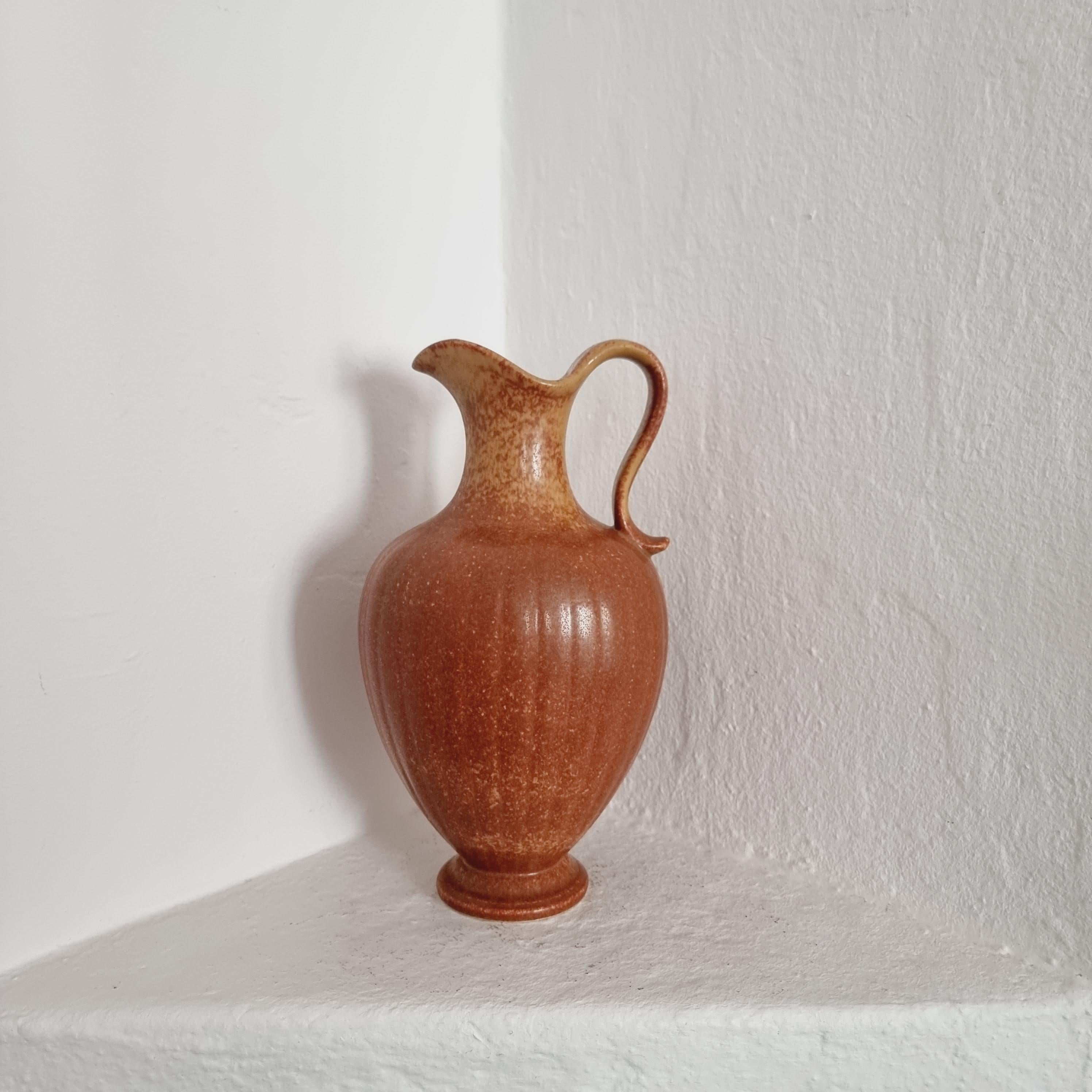 Gunnar Nylund, Large Decorative Ceramic Vase / Carafe, Scandinavian Modern For Sale 4