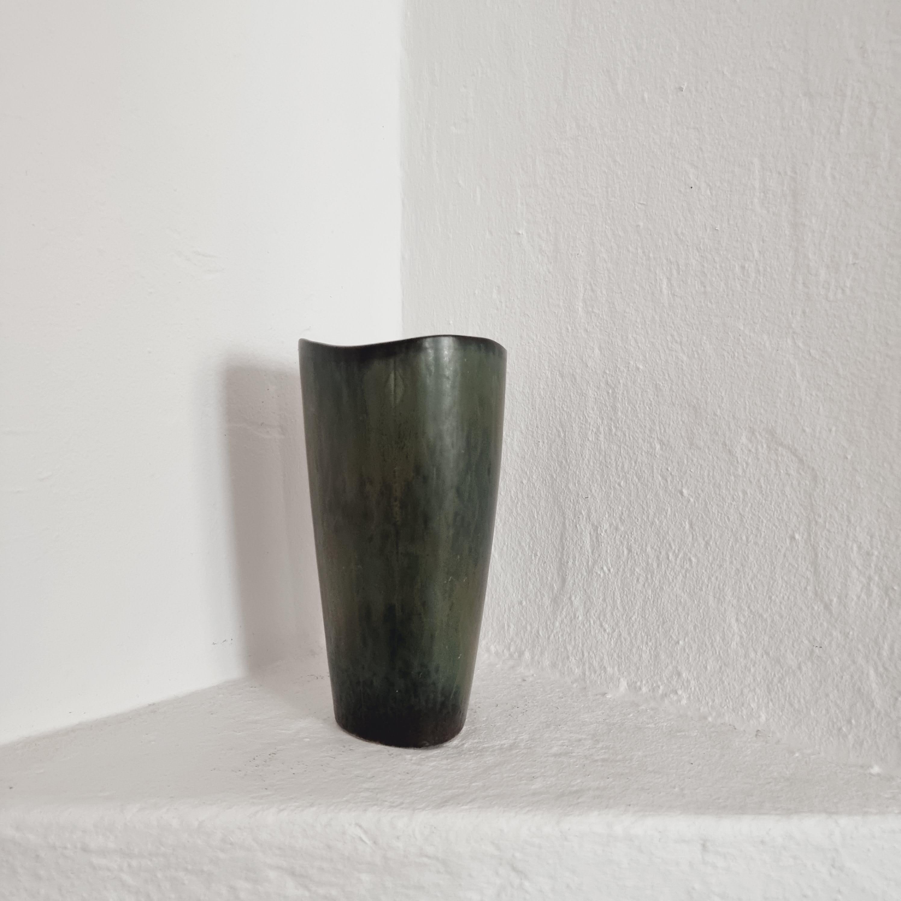 Swedish Gunnar Nylund, Large Decorative Ceramic Vase, Scandinavian Modern For Sale