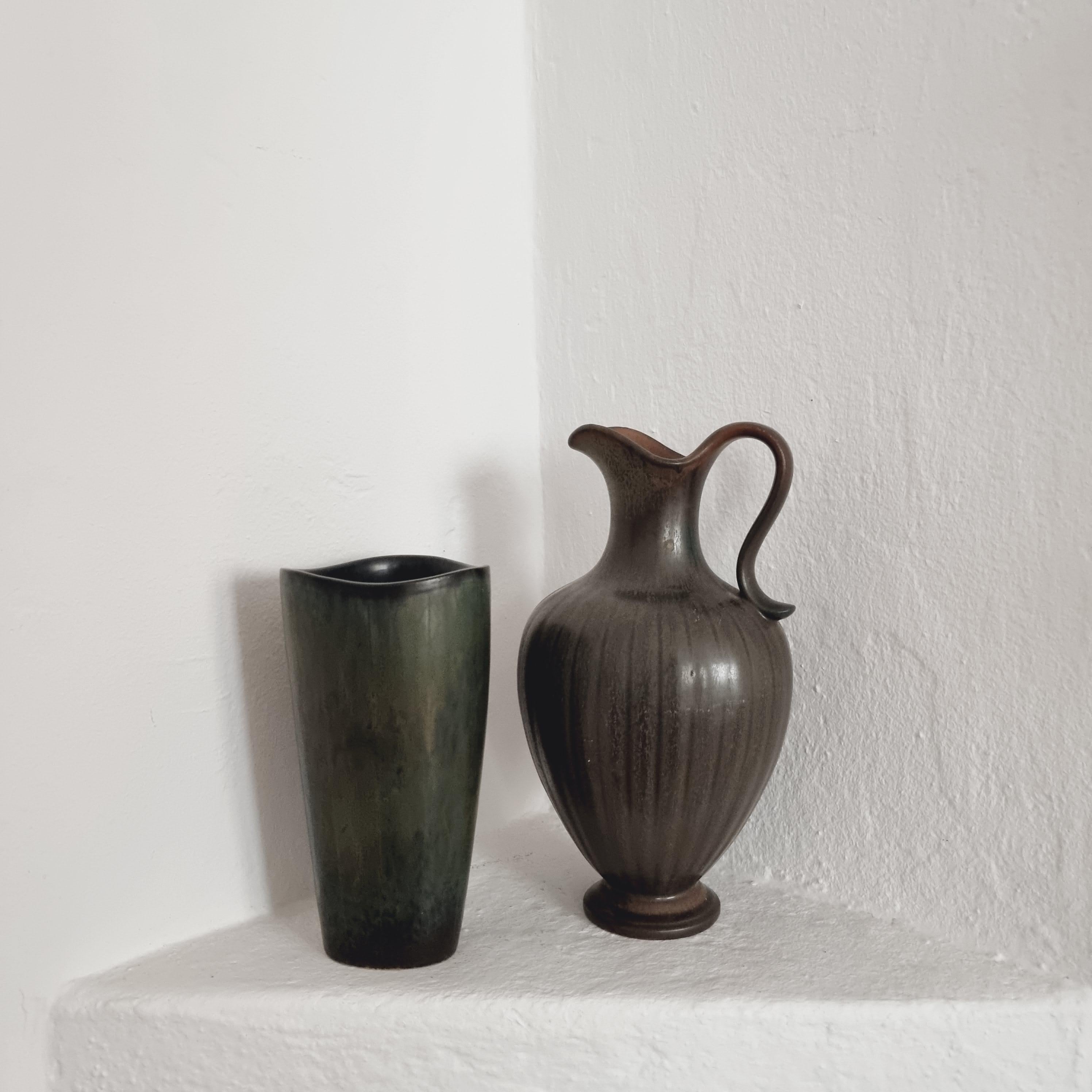 Gunnar Nylund, Large Decorative Ceramic Vase, Scandinavian Modern For Sale 3