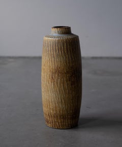 Gunnar Nylund, Large Floor Vase, Glazed Stoneware, Rörstand, Sweden, 1950s